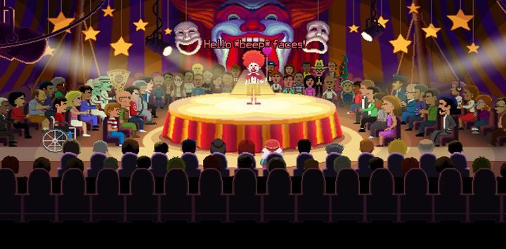 Felerny popis clowna okaże się dla niego zgubny. - Part 1 - The Meeting / Part 2 - The Body | Opis przejścia Thimbleweed Park - Thimbleweed Park - poradnik do gry