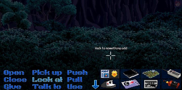 Podnieś bardzo dobrze ukrytą piłę mechaniczną. - Part 3 - The Arrest | Opis przejścia Thimbleweed Park - Thimbleweed Park - poradnik do gry