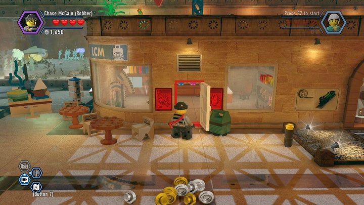 W sklepiku znajdziesz dźwignię - Włamanie do muzeum | Rozdział 10 w Lego City: Tajny Agent - LEGO City: Tajny Agent - poradnik do gry