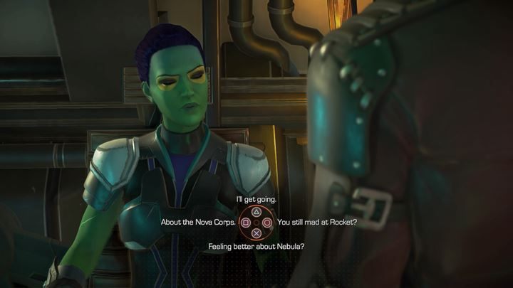 Udaj się teraz na mostek, gdzie spotkasz Gamorę - Powrót na statek | Guardians of the Galaxy - Guardians of the Galaxy: The Telltale Series - poradnik do gry