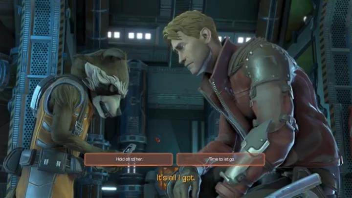 Ten wybór ma miejsce w szóstym rozdziale - Ważne wybory | Epizod 2 - Under pressure | Guardians of the Galaxy - Guardians of the Galaxy: The Telltale Series - poradnik do gry
