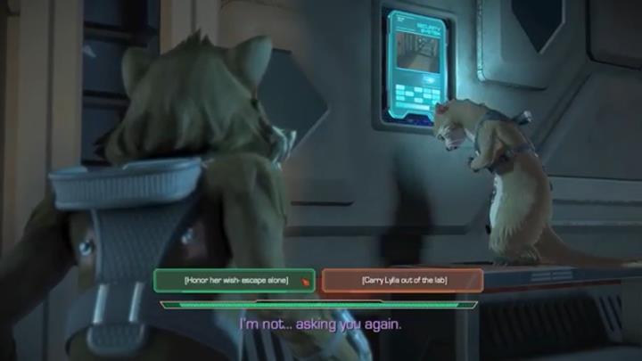 Czeka cię teraz druga z ważnych decyzji w tym epizodzie - Rozdział 3 - Every Picture Tells a Story | Epizod 2 - Under pressure - Guardians of the Galaxy: The Telltale Series - poradnik do gry