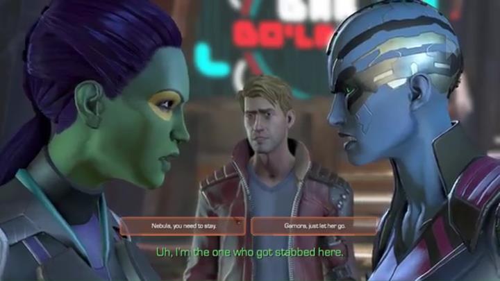Ten wybór ma miejsce niedługo po poprzednim - Ważne wybory | Epizod 3 - More Than a Feeling | Guardians of the Galaxy - Guardians of the Galaxy: The Telltale Series - poradnik do gry