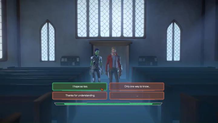 W środku rozpoczniesz kolejny dialog - Rozdział 3 - Masters of Reality | Epizod 3 - More Than a Feeling - Guardians of the Galaxy: The Telltale Series - poradnik do gry