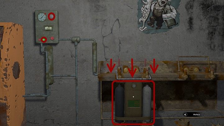 Teraz przyjrzyj się metalowej skrzynce wiszącej po lewej - Skompletuj i przygotuj sprzęt do nurkowania | Rozdział trzeci | Syberia 3 - Syberia 3 - poradnik do gry