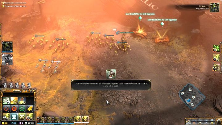 Pierwsze skupisko Złomu w tej misji. - Misja 5 - Karierowicz | Kampania - opis przejścia - Warhammer 40,000: Dawn of War III - poradnik do gry