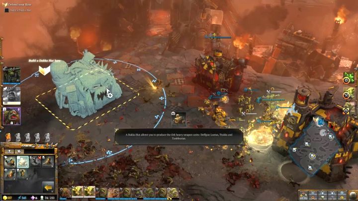 Trzeba teraz wznieść kilka dodatkowych budynków. - Misja 5 - Karierowicz | Kampania - opis przejścia - Warhammer 40,000: Dawn of War III - poradnik do gry
