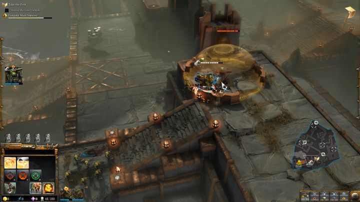 Oddziały skryte pod Ciężką Osłoną nie stanowią problemu dla Gorgutza. - Misja 2 - Mania Wielkości | Kampania - opis przejścia - Warhammer 40,000: Dawn of War III - poradnik do gry