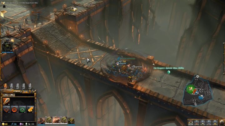 Pora na wykorzystanie drugiej ze zdolności Gorgutza, Krenciszpona. - Misja 2 - Mania Wielkości | Kampania - opis przejścia - Warhammer 40,000: Dawn of War III - poradnik do gry