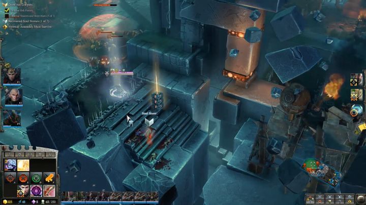 Drugi kamień niedaleko jednej z wież wroga. - Misja 9 - Wizja, Podstęp, Pięść | Kampania - opis przejścia - Warhammer 40,000: Dawn of War III - poradnik do gry