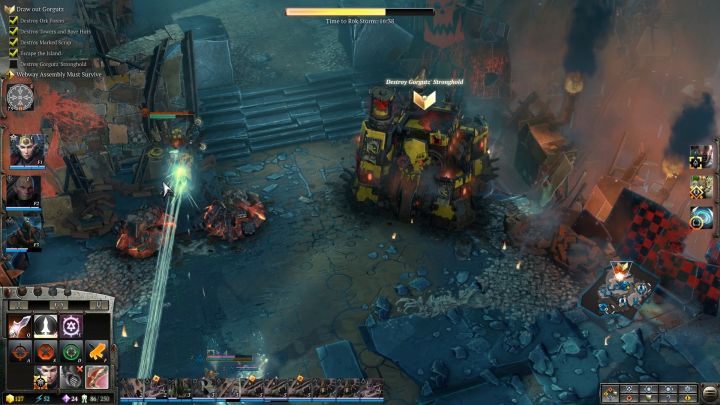 Zniszczenie twierdzy wroga zakończy misję. - Misja 9 - Wizja, Podstęp, Pięść | Kampania - opis przejścia - Warhammer 40,000: Dawn of War III - poradnik do gry