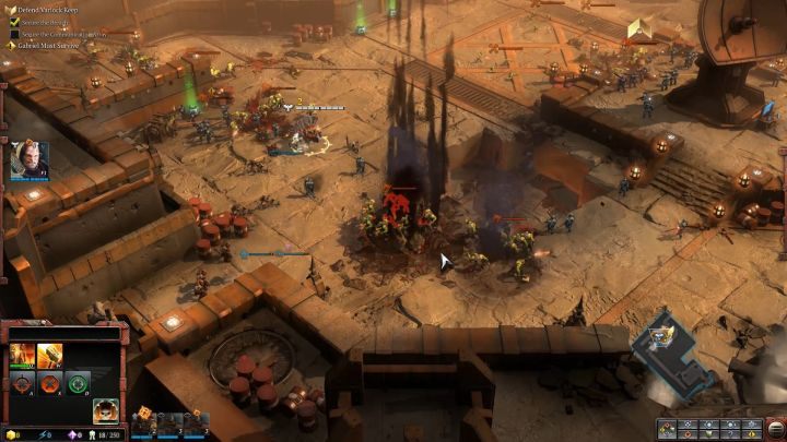Cały czas pilnuj Taktycznych Marines i Zwiadowców. - Misja 1 - Obrona Twierdzy Varlock | Kampania - opis przejścia - Warhammer 40,000: Dawn of War III - poradnik do gry