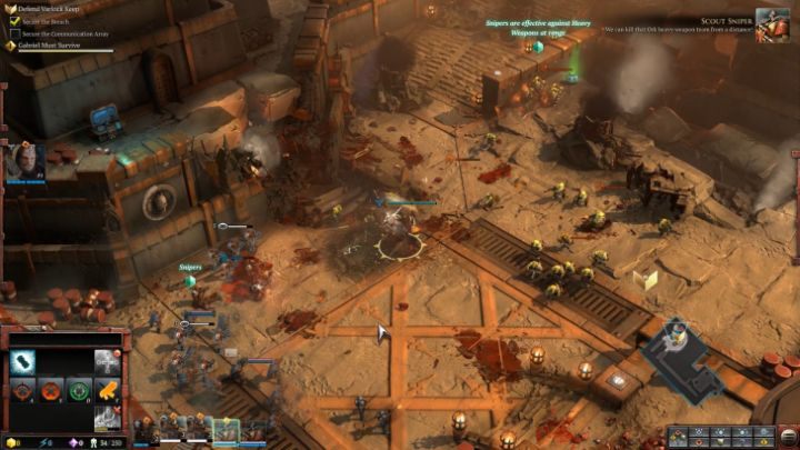 Oddział Zwiadowców Snajperów doskonale nadaje się do eliminacji jednostek na tyłach armii wroga. - Misja 1 - Obrona Twierdzy Varlock | Kampania - opis przejścia - Warhammer 40,000: Dawn of War III - poradnik do gry
