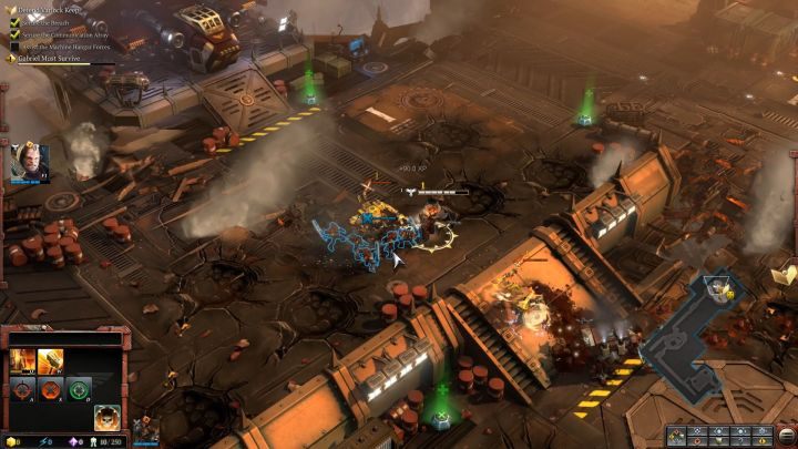 Szturmowi Marines wspomogą Angelosa w walce na bliskim dystansie. - Misja 1 - Obrona Twierdzy Varlock | Kampania - opis przejścia - Warhammer 40,000: Dawn of War III - poradnik do gry