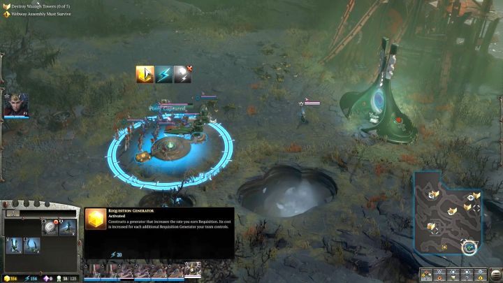 Nie zapomnij wybudować generatorów na nowo przejętym punkcie zasobów! - Misja 3 - Fałszywi Prorocy | Kampania - opis przejścia - Warhammer 40,000: Dawn of War III - poradnik do gry