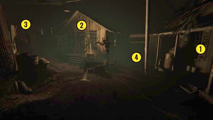 Aby zbadać dół udaj się za budynek oznaczony na obrazku - Rynek Bramy Świątynnej | Opis przejścia Outlast 2 - Outlast 2 - poradnik do gry