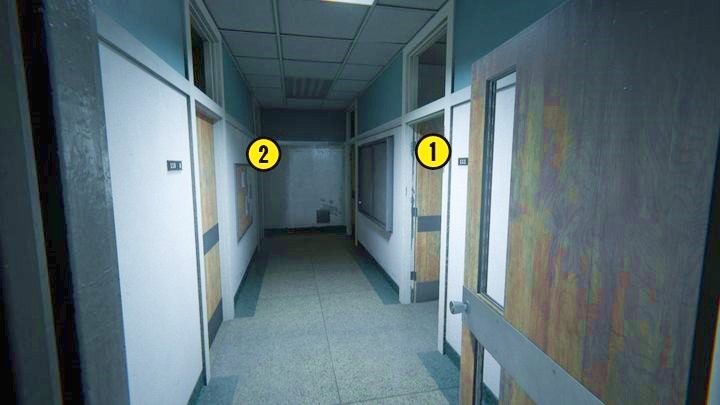 Tam wykonaj interakcję z komputerem [1], żeby kontynuować zadanie - Administracja w św. Sybilli | Opis przejścia Outlast 2 - Outlast 2 - poradnik do gry