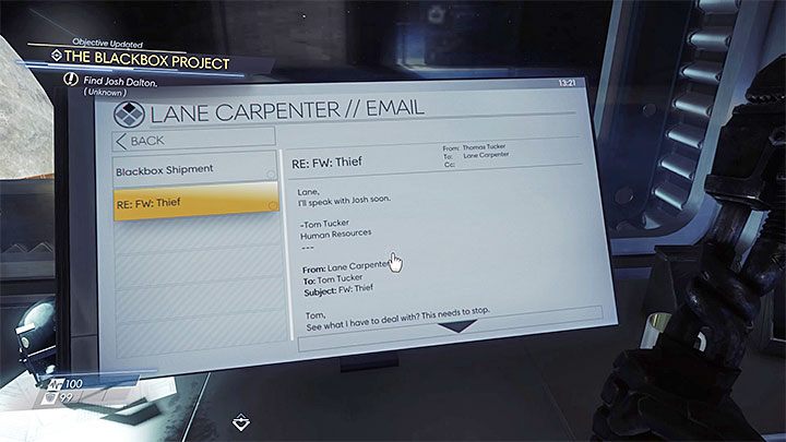 Sprawdź komputer Lane Carpenter w laboratorium promieniowo-falowym - Laboratoria sprzętowe | Opis przejścia Prey - Prey - poradnik do gry