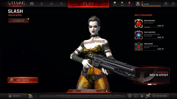 Slash - Bohaterowie | Podstawy rozgrywki | Quake Champions - Quake Champions - poradnik do gry