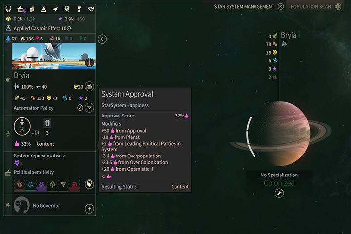 Zadowolenie to ważny czynnik w grze. Kolonizowanie systemu z pojedynczą, a do tego nieprzyjazną do życia planetą, to zazwyczaj zły pomysł. - FIDSI oraz zadowolenie w Endless Space 2 - Endless Space 2 - poradnik do gry