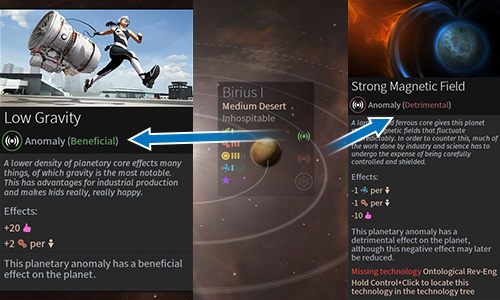 Anomalie zapewniają różne efekty. - Planety oraz anomalie - Endless Space 2 - poradnik do gry