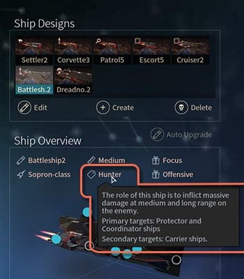 Niektóre statki mają przypisaną rolę, która wpływa na ich zachowanie podczas bitwy. - Role i typy statków w Endless Space 2 - Endless Space 2 - poradnik do gry