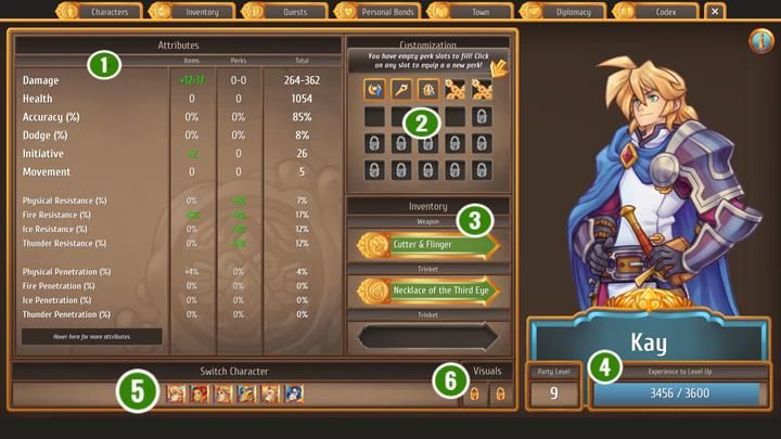 1 - Opis karty postaci i parametrów | Podstawy rozgrywki | Regalia - Regalia: Of Men And Monarchs - poradnik do gry