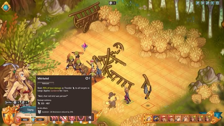 Umiejętności obszarowe doskonale zdają egzamin w walce z grupką słabych wrogów. - Jak sprawnie walczyć z wrogami? | Podziemia i walka | Regalia - Regalia: Of Men And Monarchs - poradnik do gry