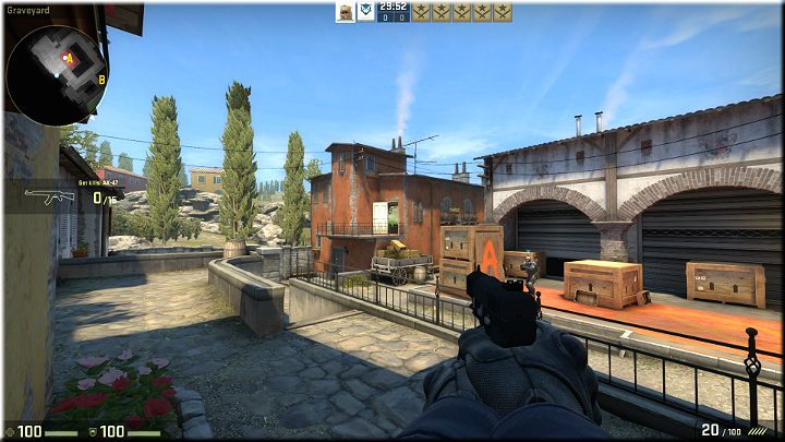 Bardzo dobra pozycja strzelecka znajdująca się na podwyższeniu - Misja 17 - Inferno: Szabrownicy | CS GO - CS GO - poradnik do gry