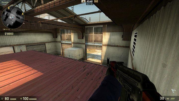 Z kontenera masz widok na środek mapy gdzie może pojawić się przeciwnik, jeśli Antyterroryści grają w agresywny sposób - Cache | Mapy Turniejowe | CS GO - CS GO - poradnik do gry