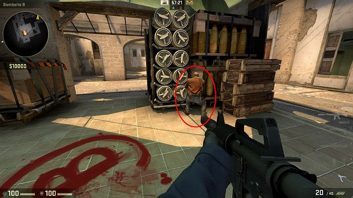 Gdy sojusznik ukucnie we wskazanym miejscu wskocz na jego barki - Mirage | Mapy turniejowe | CS GO - CS GO - poradnik do gry