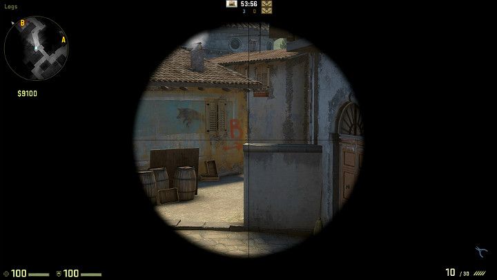 Z takiej pozycji masz bardzo dobry widok na przeciwników poruszających się przez banana od strony punktu B - Inferno | Mapy turniejowe | CS GO - CS GO - poradnik do gry