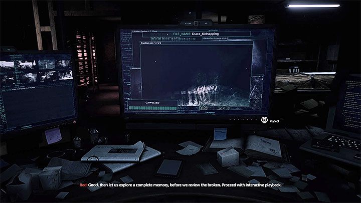 Prawy ekran służy do potwierdzania akcji zainicjowania nowego wspomnienia - Wstęp | Red | Opis przejścia Get Even - Get Even - poradnik do gry