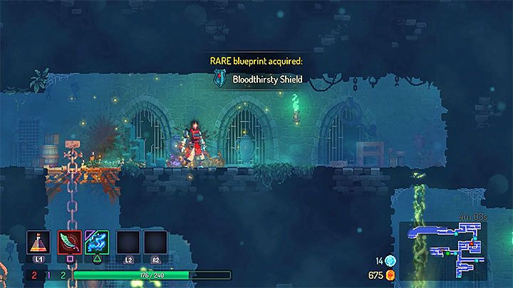 Użyj ekstraktora na elitarnym przeciwniku - Zdobywanie rzadkich planów - jak używać granatu Hunters Grenade w Dead Cells - Dead Cells - poradnik do gry