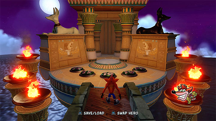 Czwarty obszar z portalami - Crash Bandicoot 3: Warped - lokacja egipska - opis lokacji - Crash Bandicoot N. Sane Trilogy - poradnik do gry