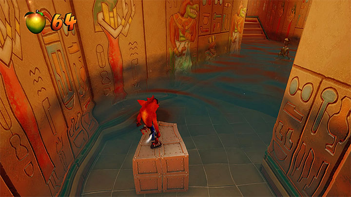 Poniszcz skrzynie z zalewanego obszaru i wznów podróż przez grobowiec - Tomb Wader | Crash Bandicoot 3 | Opis przejścia | Crash N. Sane Trilogy - Crash Bandicoot N. Sane Trilogy - poradnik do gry
