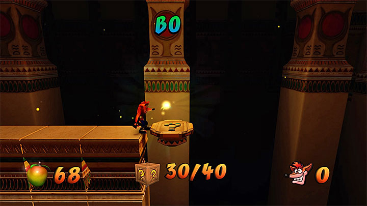 Tuż po minięciu jednego z kolejnych checkpointów natrafisz na pokazaną na obrazku 1 płytę z pytajnikiem - Bug Lite | Crash Bandicoot 3 | Opis przejścia | Crash Bandicoot N. Sane Trilogy - Crash Bandicoot N. Sane Trilogy - poradnik do gry