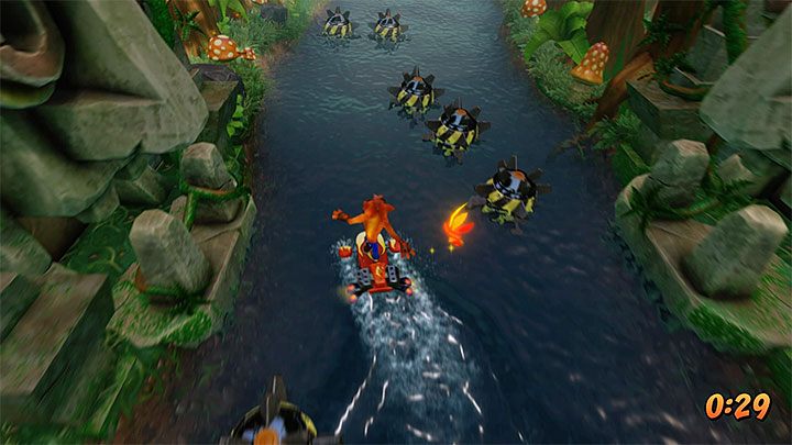 Rozpocznij liniową podróż i spodziewaj się tego, że już wkrótce napotkasz pierwsze potwory - Hang Eight | Jungle Warp Room | Opis przyjścia | Crash Bandicoot N. Sane Trilogy - Crash Bandicoot N. Sane Trilogy - poradnik do gry