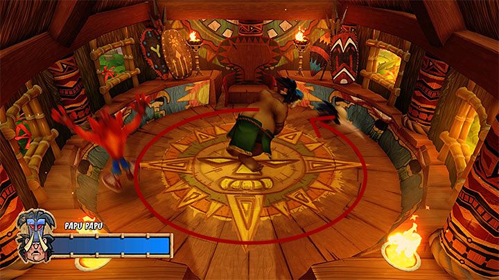 Przeskakuj nad kijem - Papu Papu | Crash Bandicoot - walki z bossami - Crash Bandicoot N. Sane Trilogy - poradnik do gry