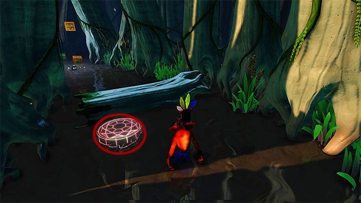 Podczas zwiedzania bagien pojawia się okazja do odblokowania sekretnej lokacji - Bone Yard | Crash Bandicoot 3 | Opis przejścia | Crash N. Sane Trilogy - Crash Bandicoot N. Sane Trilogy - poradnik do gry