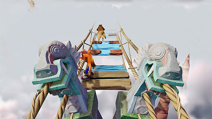 Poziom ten w całości rozgrywa się na górskiej ścieżce i w trakcie jego zaliczania pokonuje się kolejne mosty zwodzone - Road to Nowhere | Wumpa Island | Opis przejścia | Crash Bandicoot N. Sane - Crash Bandicoot N. Sane Trilogy - poradnik do gry