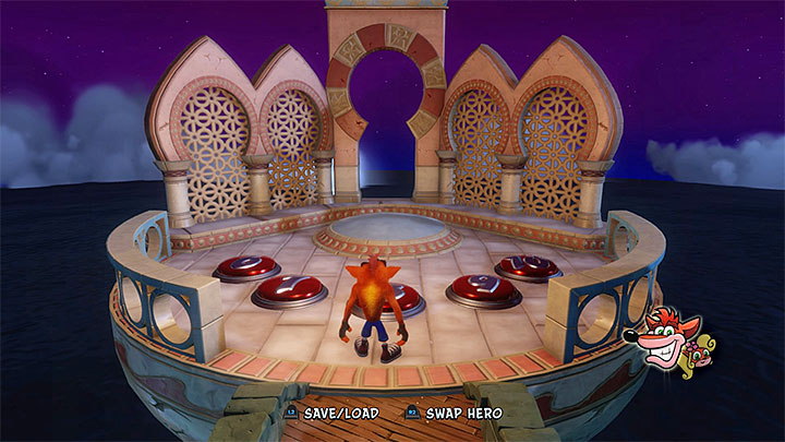 Drugi obszar z portalami - Crash Bandicoot 3: Warped - lokacja arabska - opis lokacji - Crash Bandicoot N. Sane Trilogy - poradnik do gry