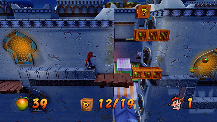 Podskocz żeby złapać się kratek i przemieszczaj się w prawo - High Time | Crash Bandicoot 3 | Opis przejścia | Crash Bandicoot N. Sane Trilogy - Crash Bandicoot N. Sane Trilogy - poradnik do gry