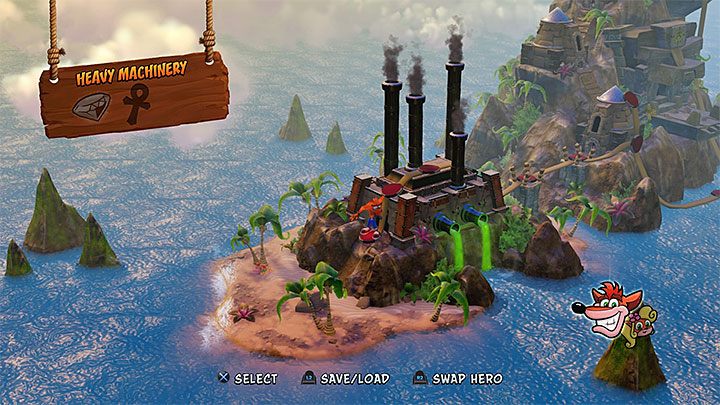 Podgląd wyspy Cortex Island - Opis wyspy Cortex Island | Opis przejścia | Crash Bandicoot N. Sane Trilogy - Crash Bandicoot N. Sane Trilogy - poradnik do gry