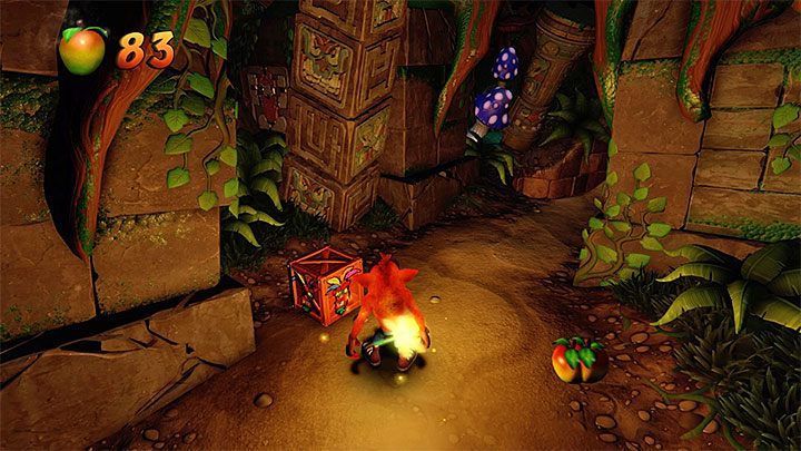 Tak jak zostało już wyżej zaznaczone podczas przechodzenia tego etapu musisz korzystać z pomocy napotykanych świetlików - Night Fight | Hight-Tech Warp Room | Opis przejścia | Crash N. Sane Trilogy - Crash Bandicoot N. Sane Trilogy - poradnik do gry