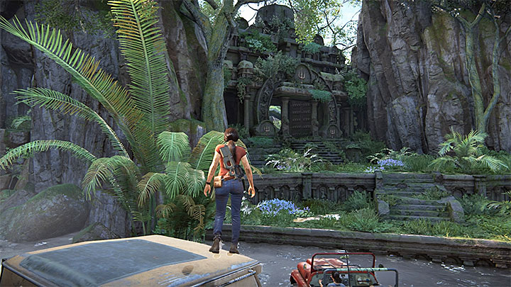 Fort Ganesha znajduje się w południowo-wschodniej części mapy - 4 - Zbadanie fortu Ganesha (trójząb) | Opis przejścia - Uncharted: Zaginione Dziedzictwo - poradnik do gry