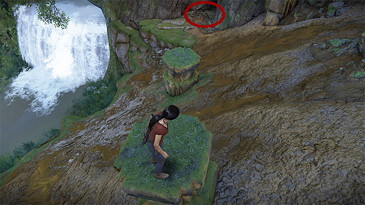Dotrzyj na samą górę gdzie odnajdziesz interaktywny zaczep - 4 - Odnalezienie 11 tokenów i zdobycie Rubinu Królowej | Opis przejścia - Uncharted: Zaginione Dziedzictwo - poradnik do gry