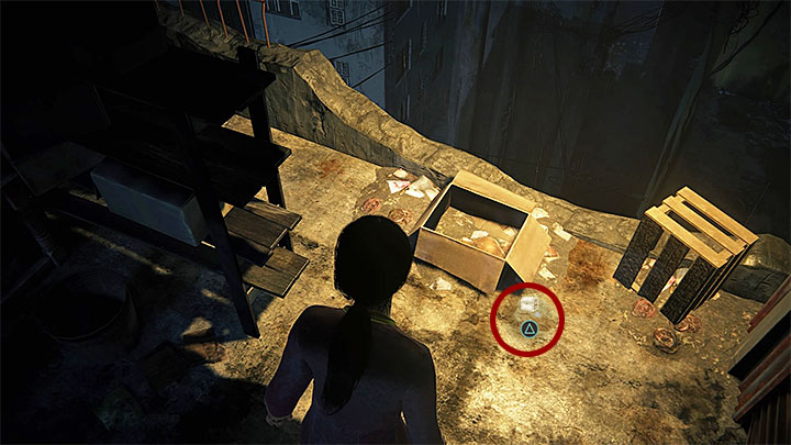 Skarb ten możesz odnaleźć po tym jak w trakcie przeprawy po dachach dotrzesz do pokazanej na obrazku 1 drugiej skrzyni na kółkach - 2 - Infiltracja / Infiltration | Sekrety Uncharted Zaginione Dziedzictwo - Uncharted: Zaginione Dziedzictwo - poradnik do gry