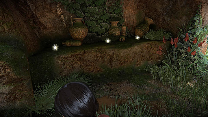 Wszystkie trzy skarby odnajduje się wyjątkowo w tym samym miejscu i dostęp do nich jest początkowo niemożliwy - 4 - Ghaty Zachodnie - Skarby | Sekrety Uncharted Zaginione Dziedzictwo - Uncharted: Zaginione Dziedzictwo - poradnik do gry