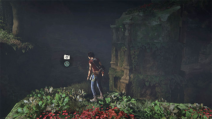Nowe zdjęcie możesz wykonać tuż po zjechaniu po linach do ogromnej pieczary z nowymi posągami Parashuramy i Ganesha - 5 - Wielka bitwa / The Great Battle | Sekrety Uncharted Zaginione Dziedzictwo - Uncharted: Zaginione Dziedzictwo - poradnik do gry